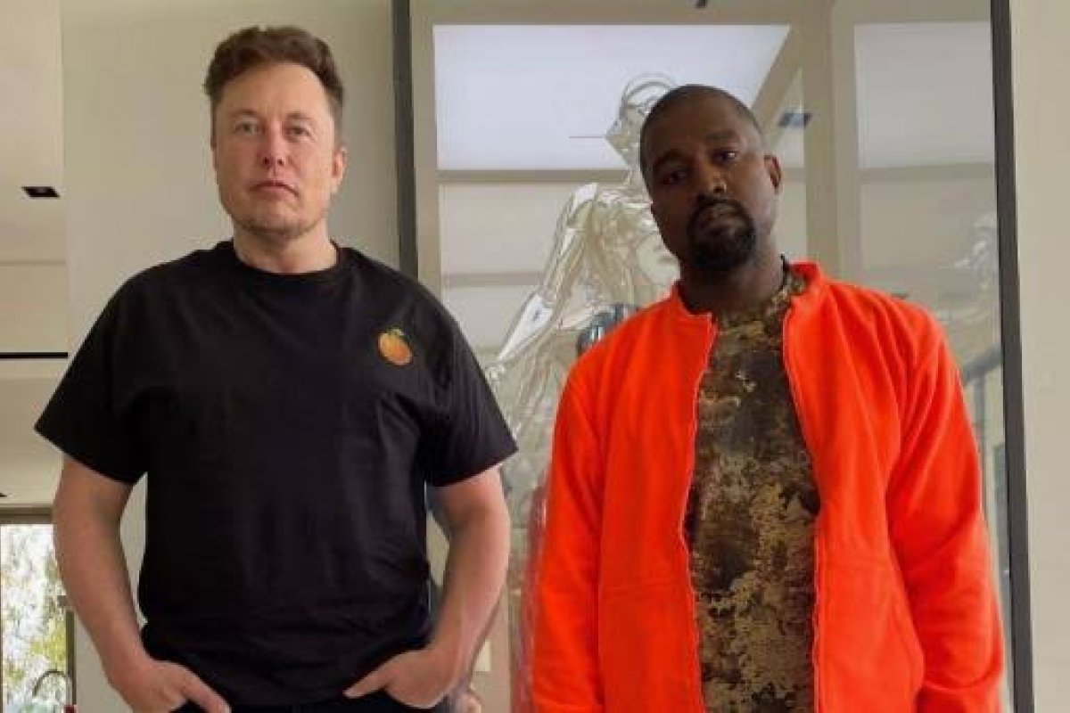 Elon Musk suspende conta de Kanye West no Twitter após rapper publicar imagem de suástica fundida com símbolo do judaísmo