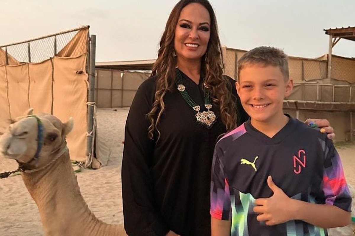 Filho de Neymar surge enorme em foto com a avó: "Virou um mocinho"!