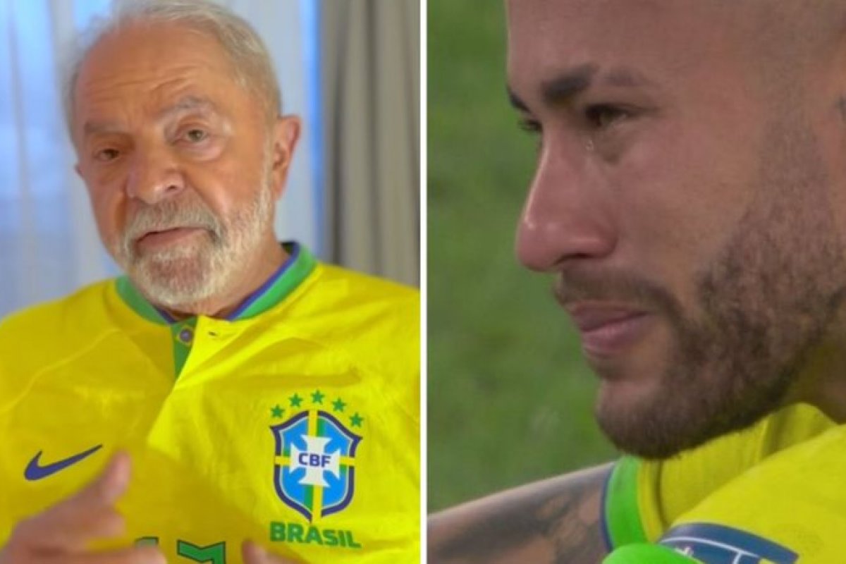 Lula homenageia Neymar após derrota na Copa: "Se esforçou"