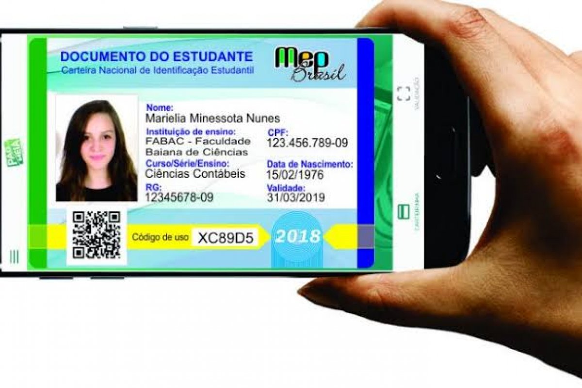 Carteira de estudante digital será lançada na segunda-feira (25)