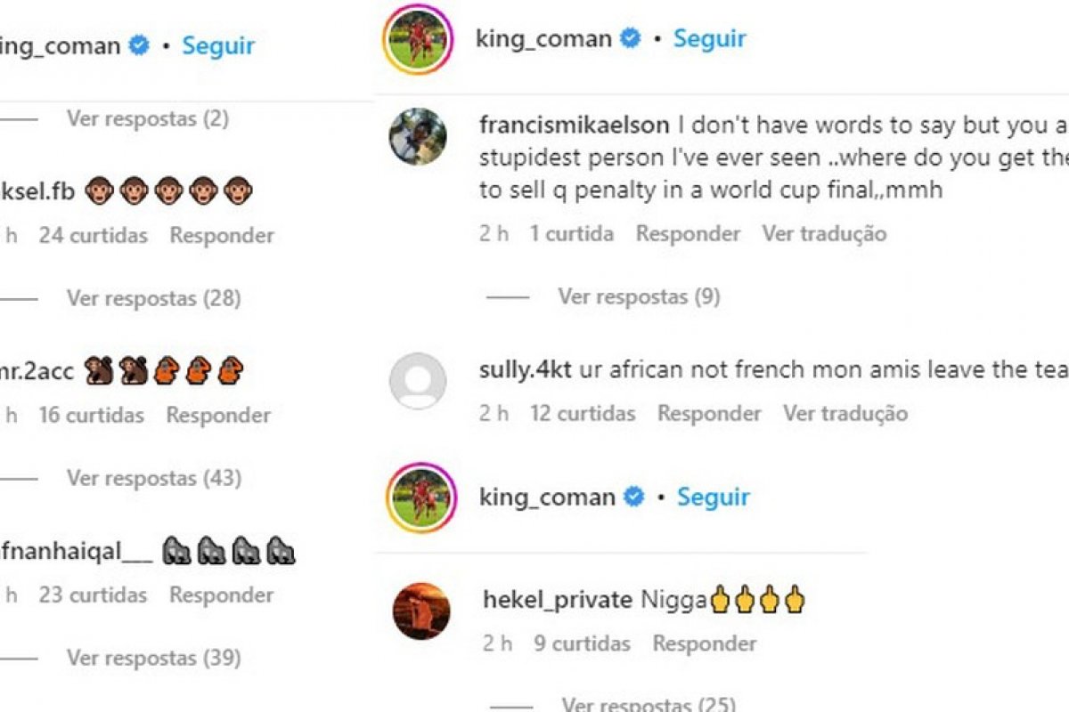 Copa do Mundo: atacante da seleção francesa é vítima de insultos racistas nas redes sociais