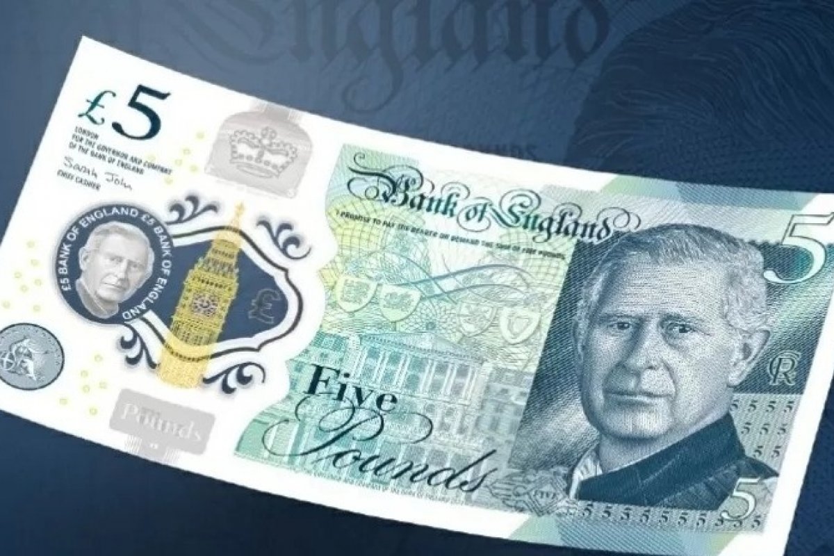 Banco da Inglaterra divulga nas notas de libra com rosto de rei Charles III