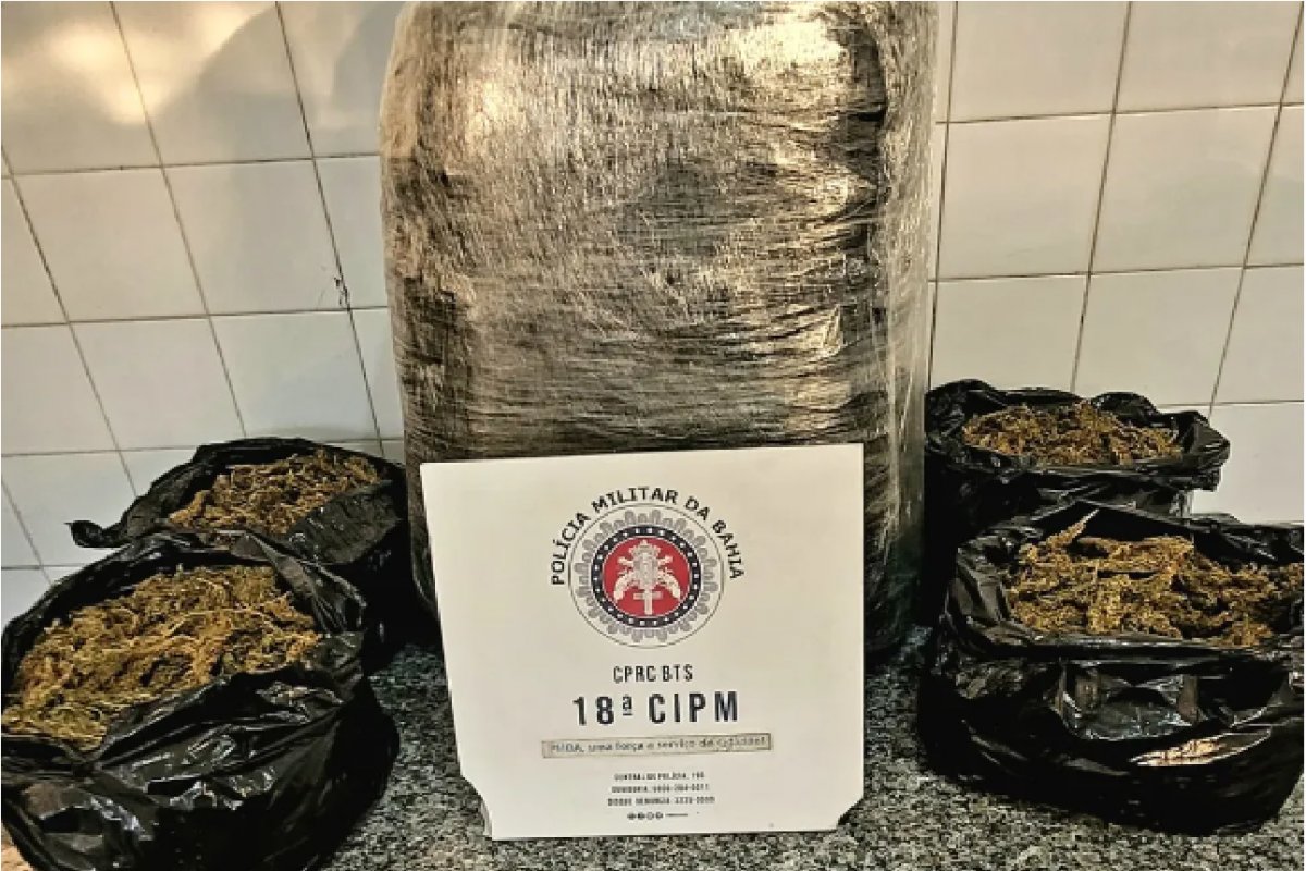 Salvador: idoso de 69 anos é preso com cerca de 18kg de maconha no subúrbio
