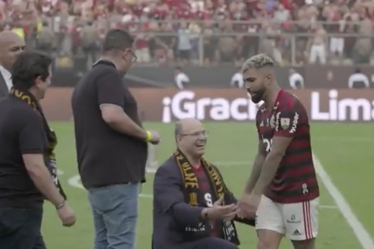 Governador do Rio de Janeiro é ignorado por Gabigol, do Flamengo