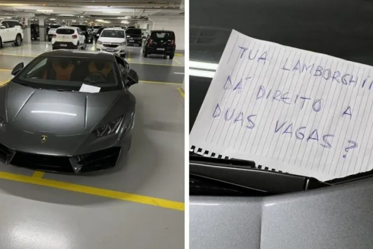 Vídeo: ex-BBB viraliza com afronta a dono de carro de luxo: 'Dá direito a duas vagas?'