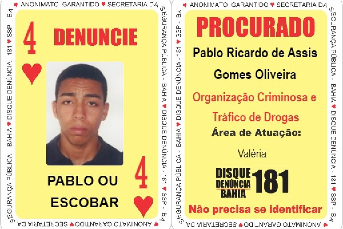 Um dos principais alvos da Operação Araitak é incluído no Baralho do Crime