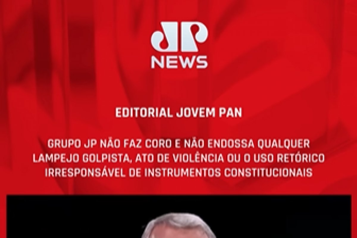 Vídeo: grupo Jovem Pan divulga editorial em repúdio a atos violentos contra posse de Lula