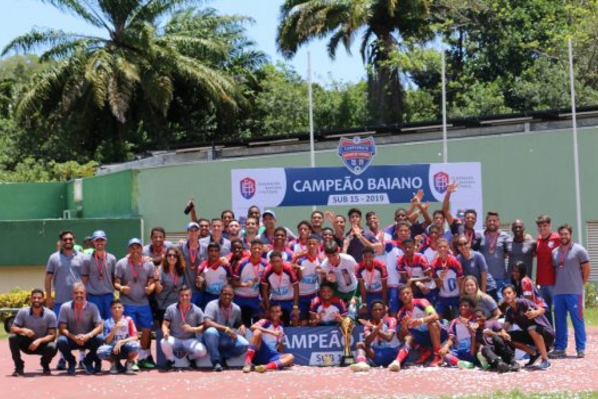 Sub-15 do Bahia é o novo campeão baiano da categoria