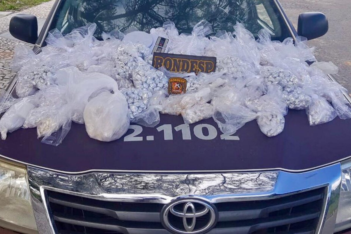 Homem é preso com droga avaliada em R$ 100 mil
