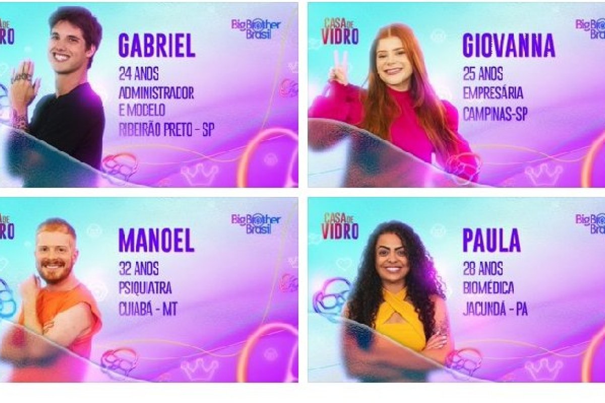 BBB23: Quatro participantes disputam vaga na Casa de Vidro; Conheça