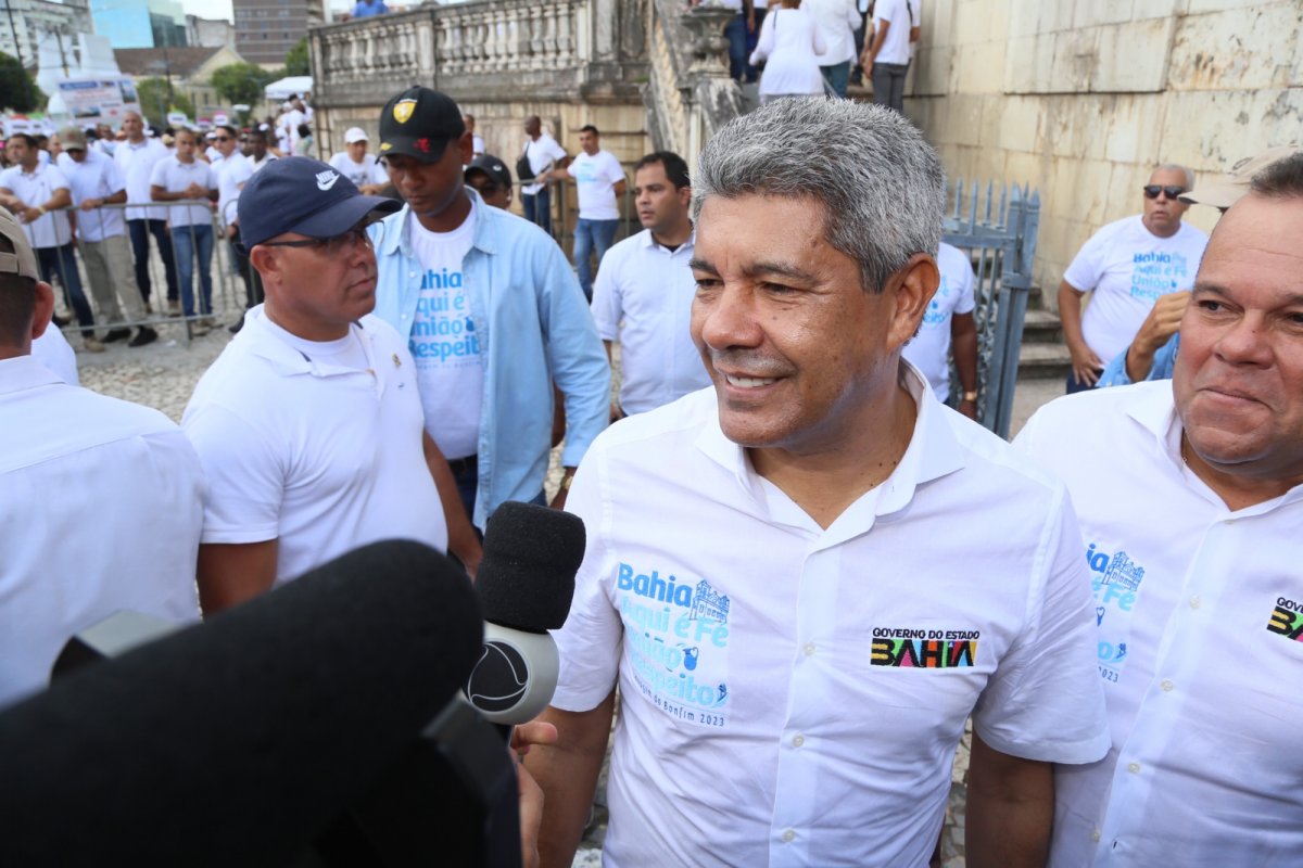 Jerônimo na Lavagem do Bonfim: 'vamos montar uma agenda que respeite a oposição'