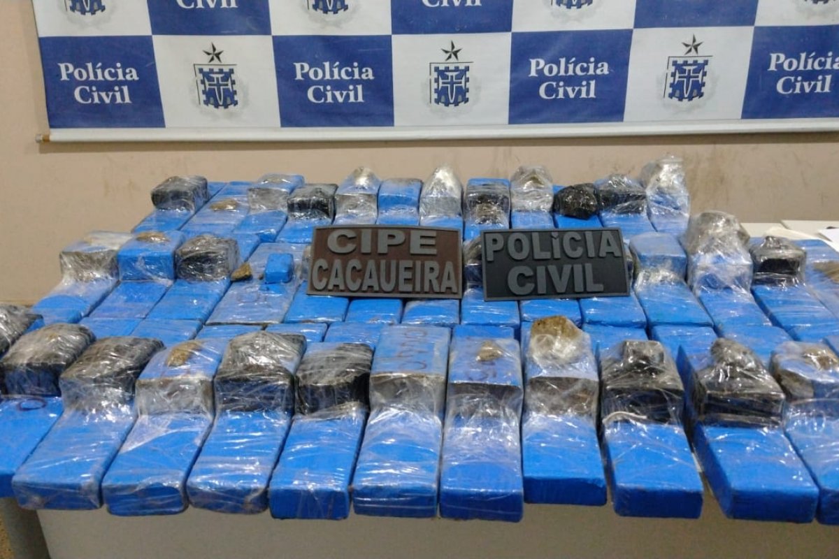Após denúncia anônima, policiais apreendem 40 kg de maconha no sul da Bahia