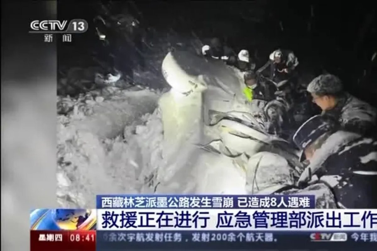 Número de mortos em Avalanche no Tibete sobe para 28