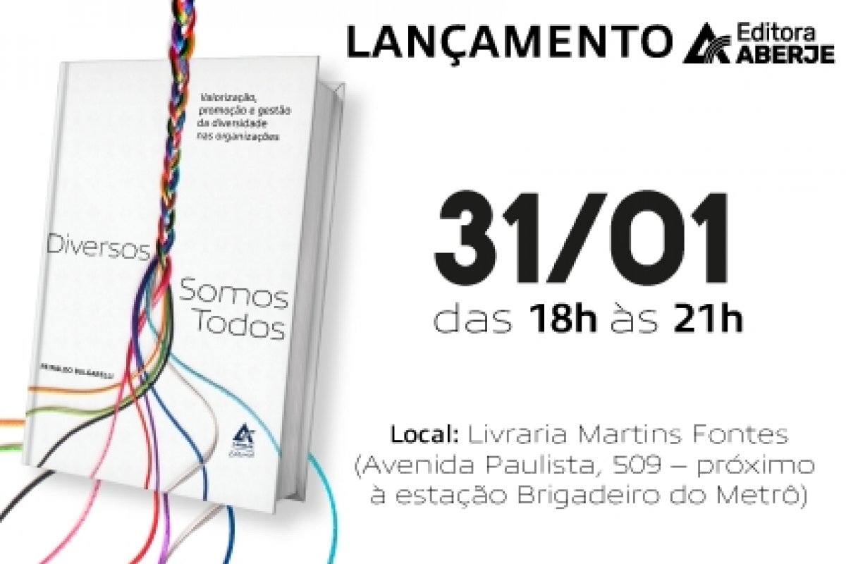 Livro "Diversos Somos Todos" é reeditado pela Editora Aberje e será lançado no dia 31 de janeiro!