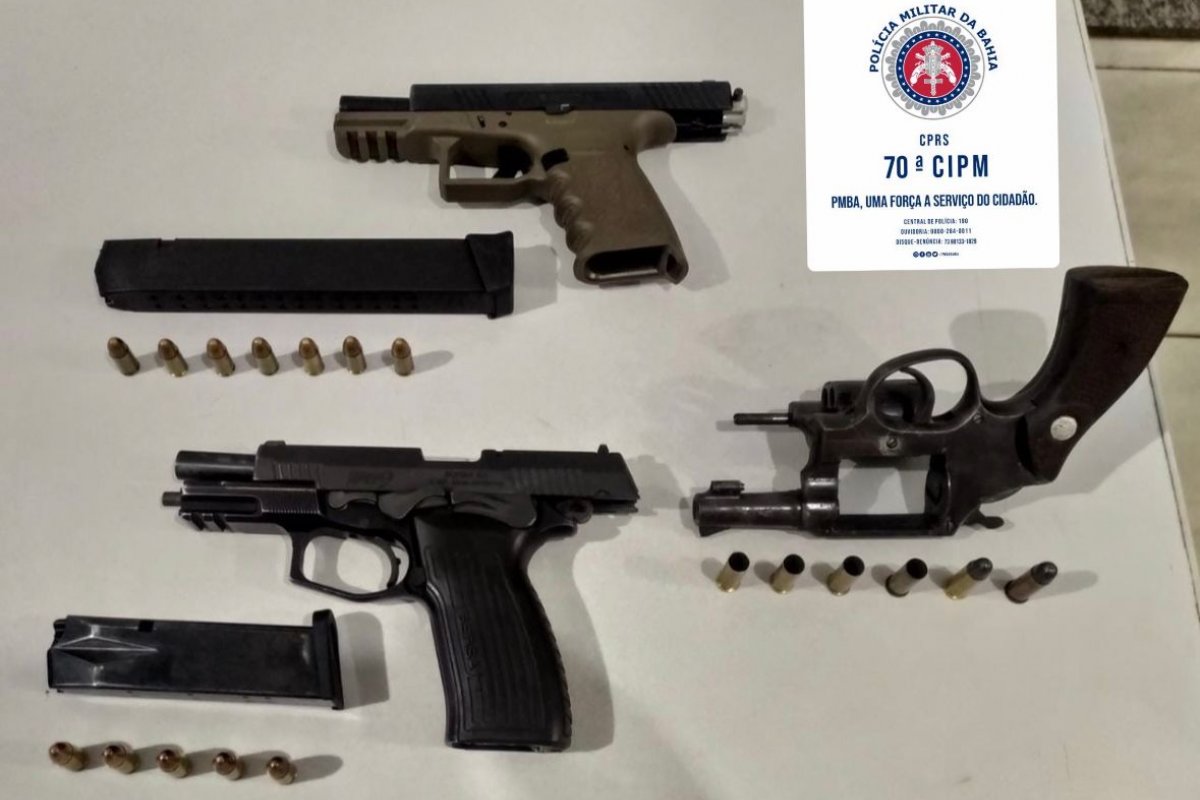 Trio de criminosos que exibia armas e ameaçava rivais na rede social é localizado pela PM