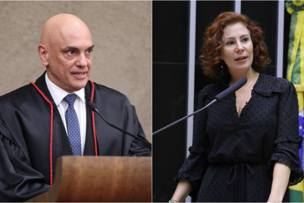 Alexandre de Moraes manda desbloquear contas de Zambelli nas redes sociais