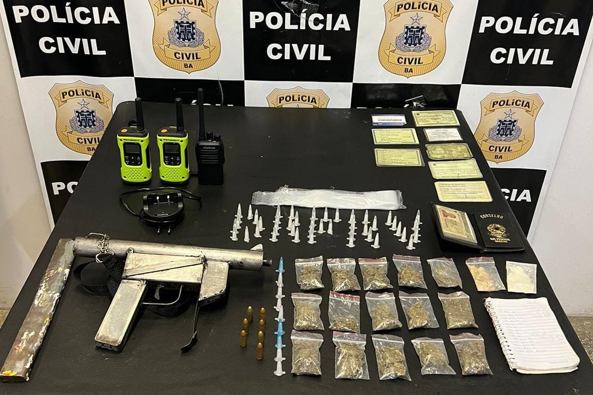 Polícia apreende drogas, armas e munições com suspeito de roubo em Salvador
