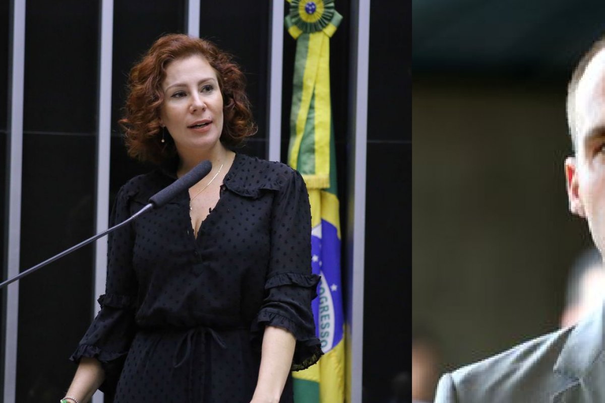 Escritórios de Carla Zambelli e Eduardo Bolsonaro são alvos de protesto do MTST