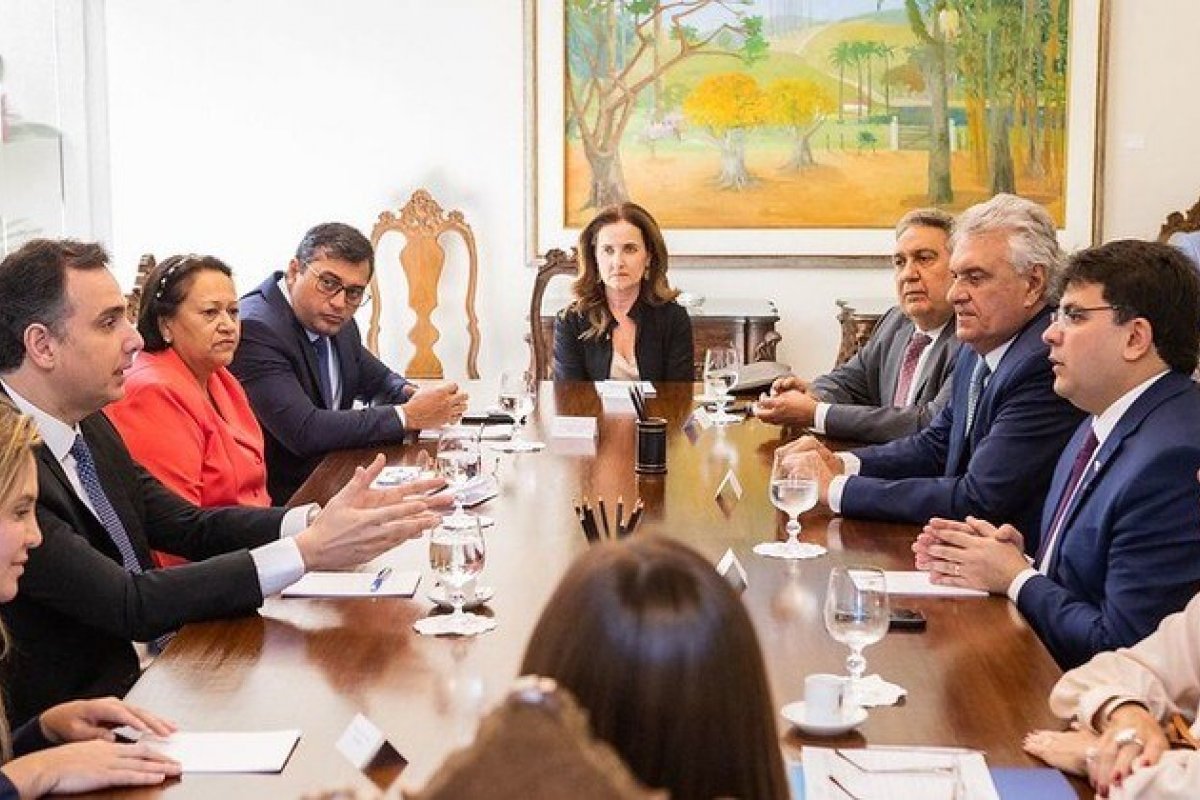 Em reunião com Pacheco, governadores pressionam por compensação federal sobre perda de arrecadação com ICMS