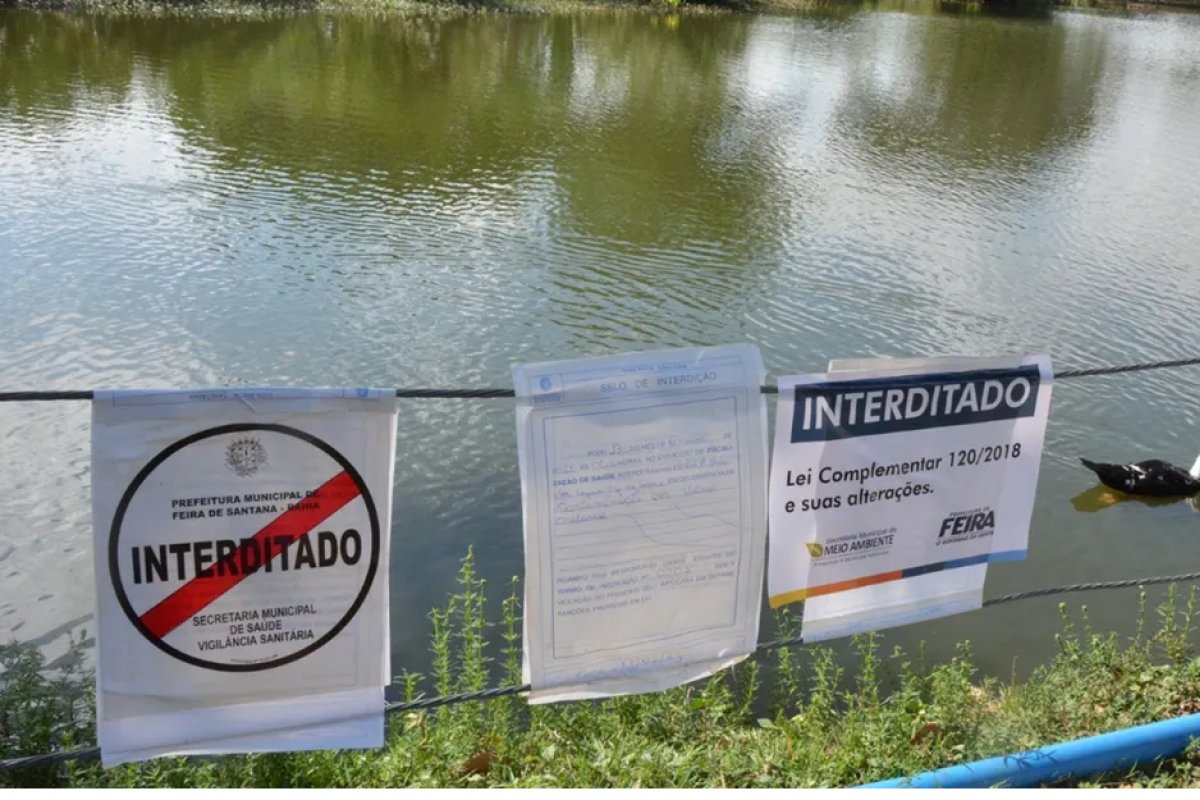 Feira de Santana: lagoa é interditada após agente causador da cólera ser identificado