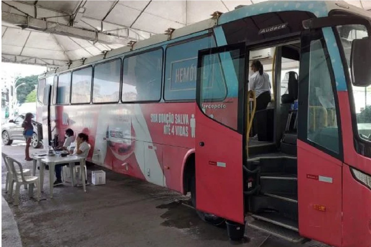 Salvador: unidade móvel da Hemoba atende na Estação da Lapa de quarta a sábado desta semana