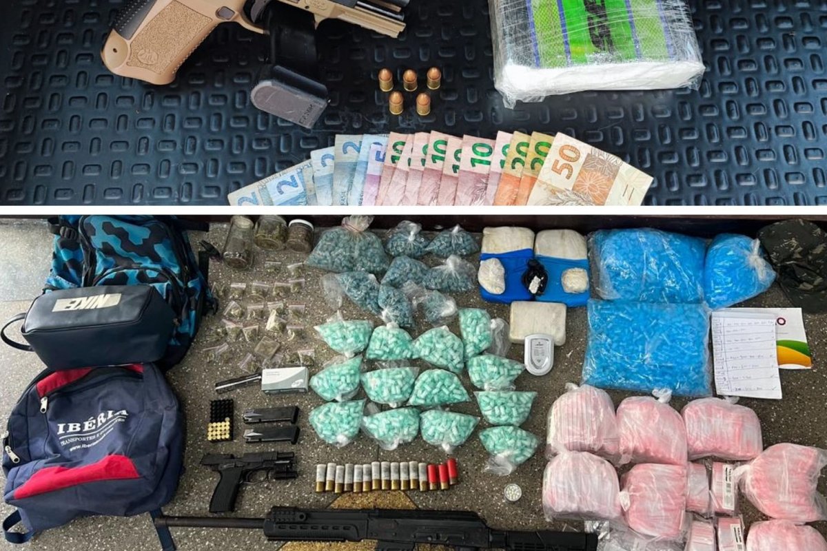 Polícia Militar apreende armas e drogas em Tancredo Neves