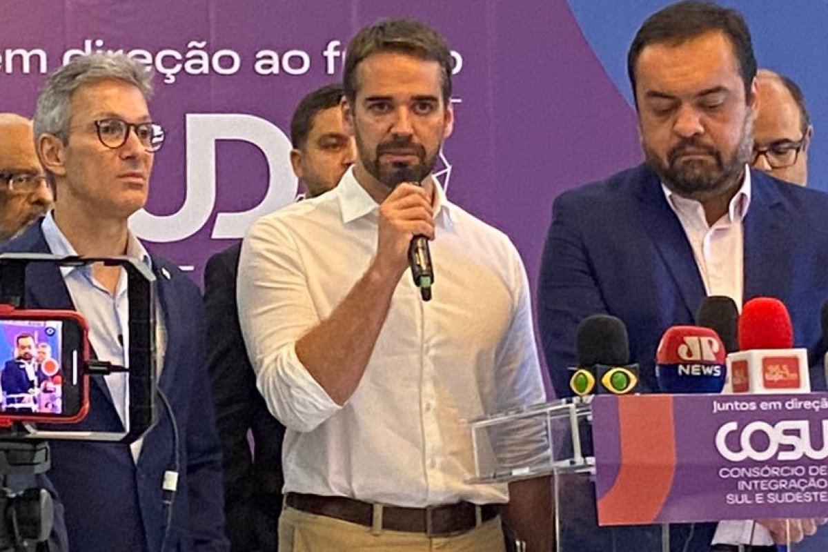 Em agenda no Rio, Zema e Eduardo Leite fazem críticas a Lula: 'retrocesso' e 'pouco entendimento do que é governo'