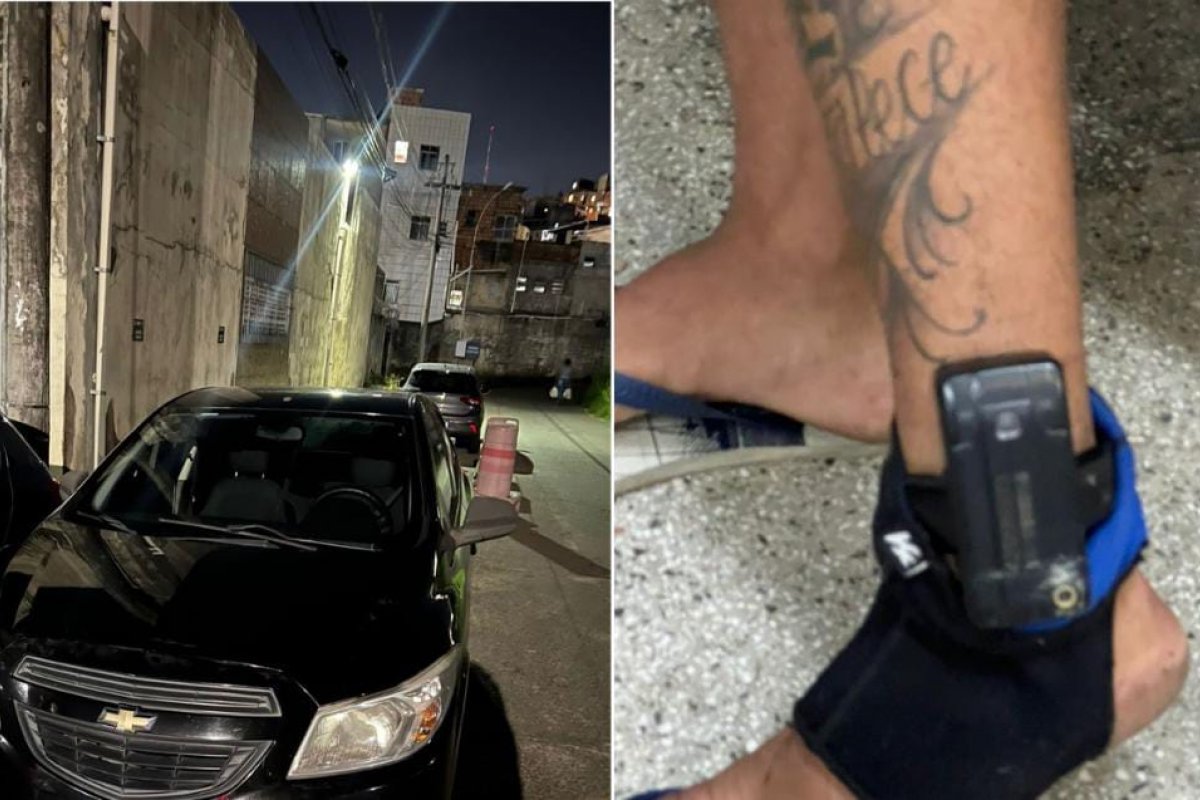 Homem que responde em liberdade e usa tornozeleira eletrônica é flagrado com carro roubado pela Apolo