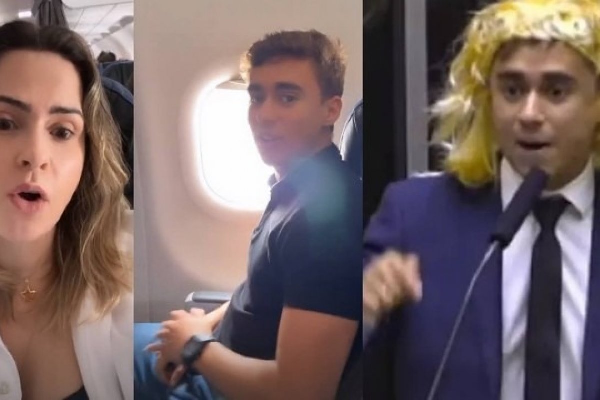 Vídeo: Ana Paula Renault e Nikolas Ferreira discutem durante voo