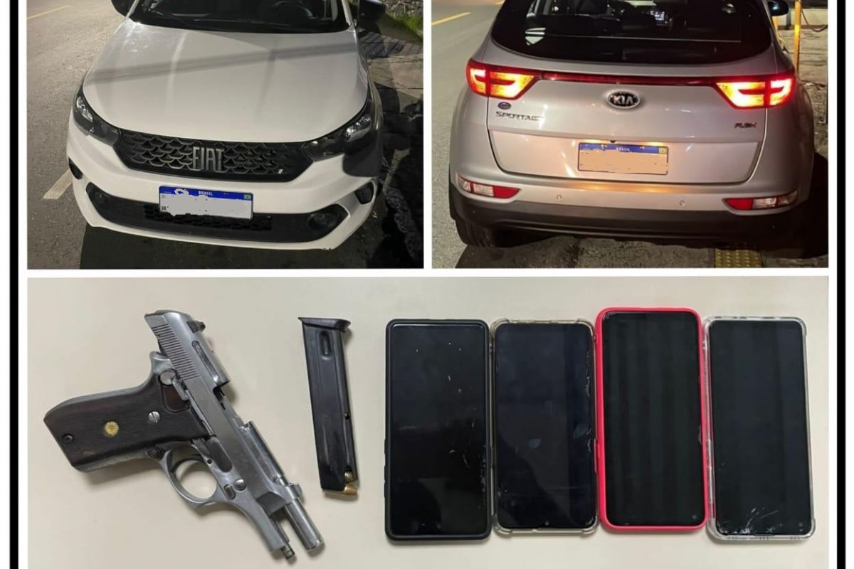 Trio é preso e PM recupera dois carros roubados em Campinas de Brotas