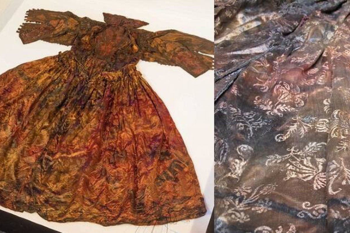 Vestido de quatro séculos é encontrado intacto no fundo do mar