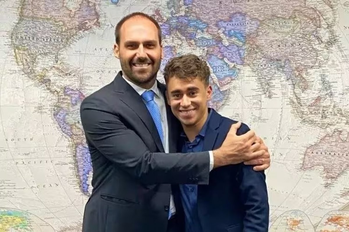 'Nikolas vai definir o que é homem e o que é mulher', diz Eduardo Bolsonaro