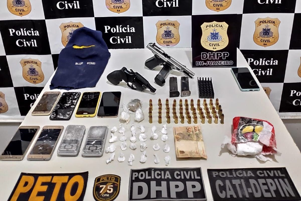 Três criminosos são presos em Juazeiro após ação conjunta da PM