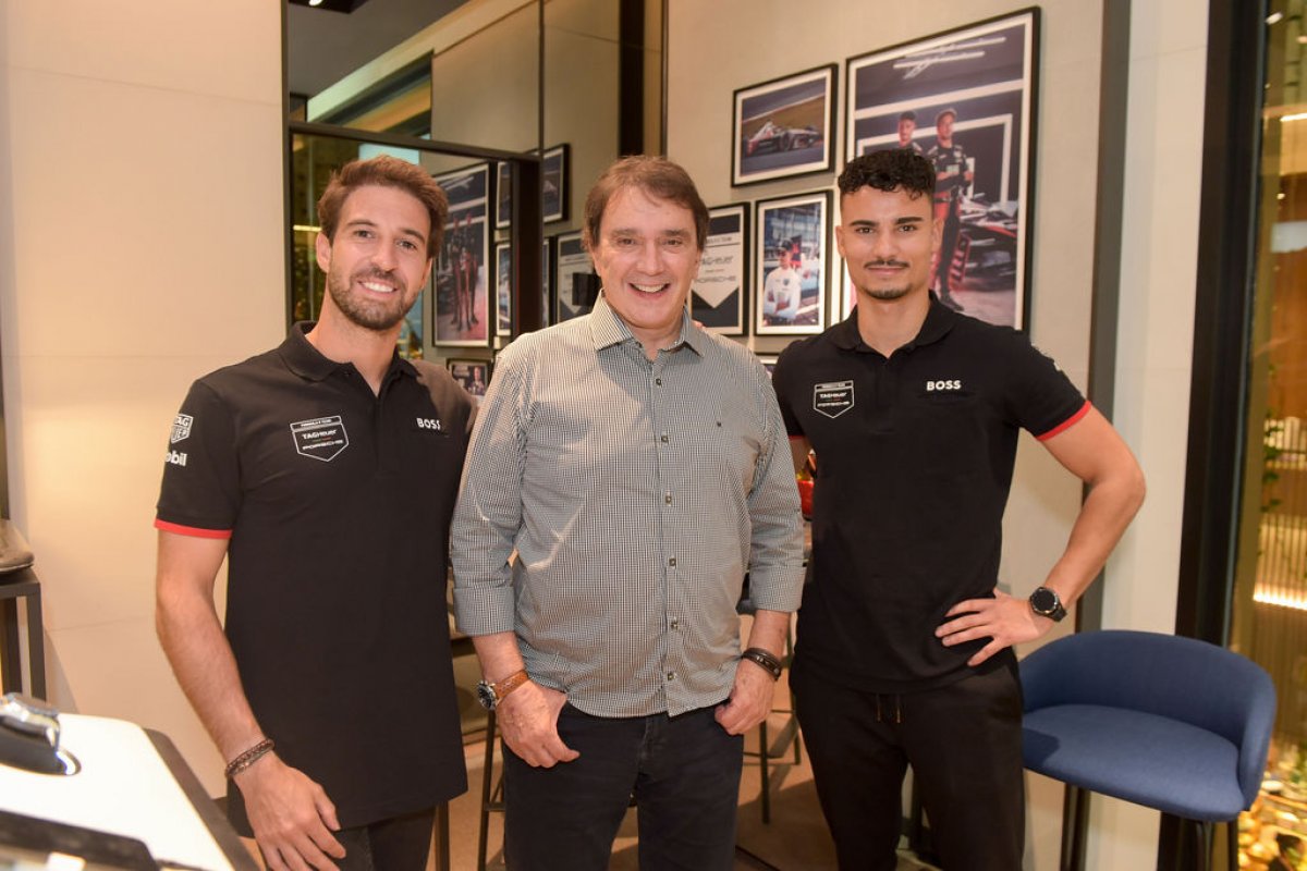 TAG Heuer recebe os pilotos de Fórmula E Pascal Wehrlein e Antonio Felix da Costa!