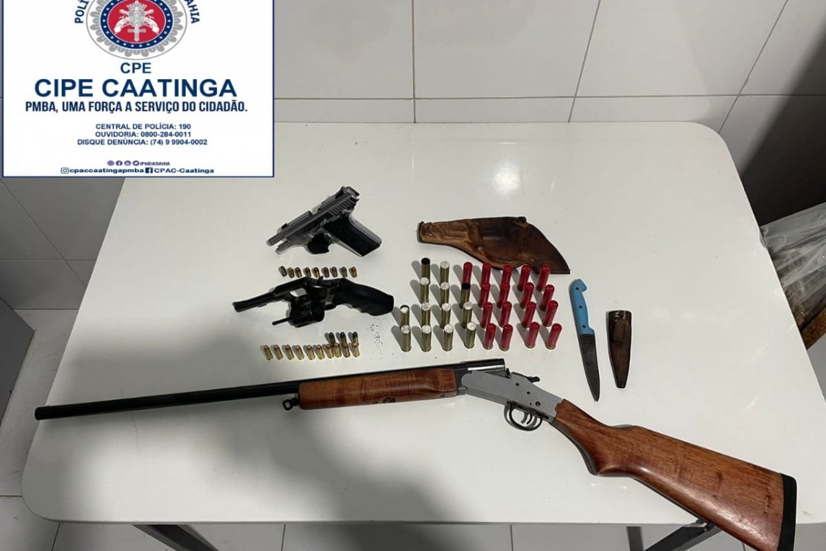 Homem é preso em Remanso (BA) por porte ilegal de armas