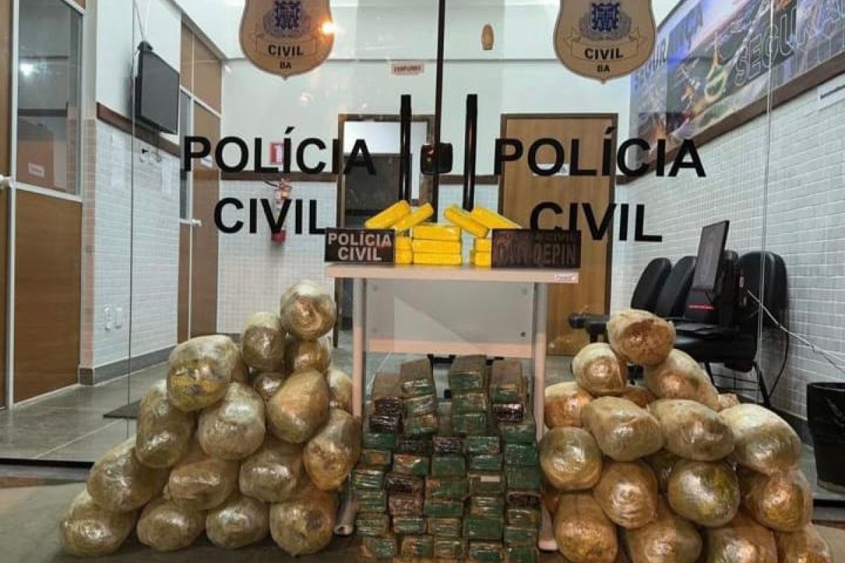 Polícia apreende mais de 100 kg de droga no interior baiano