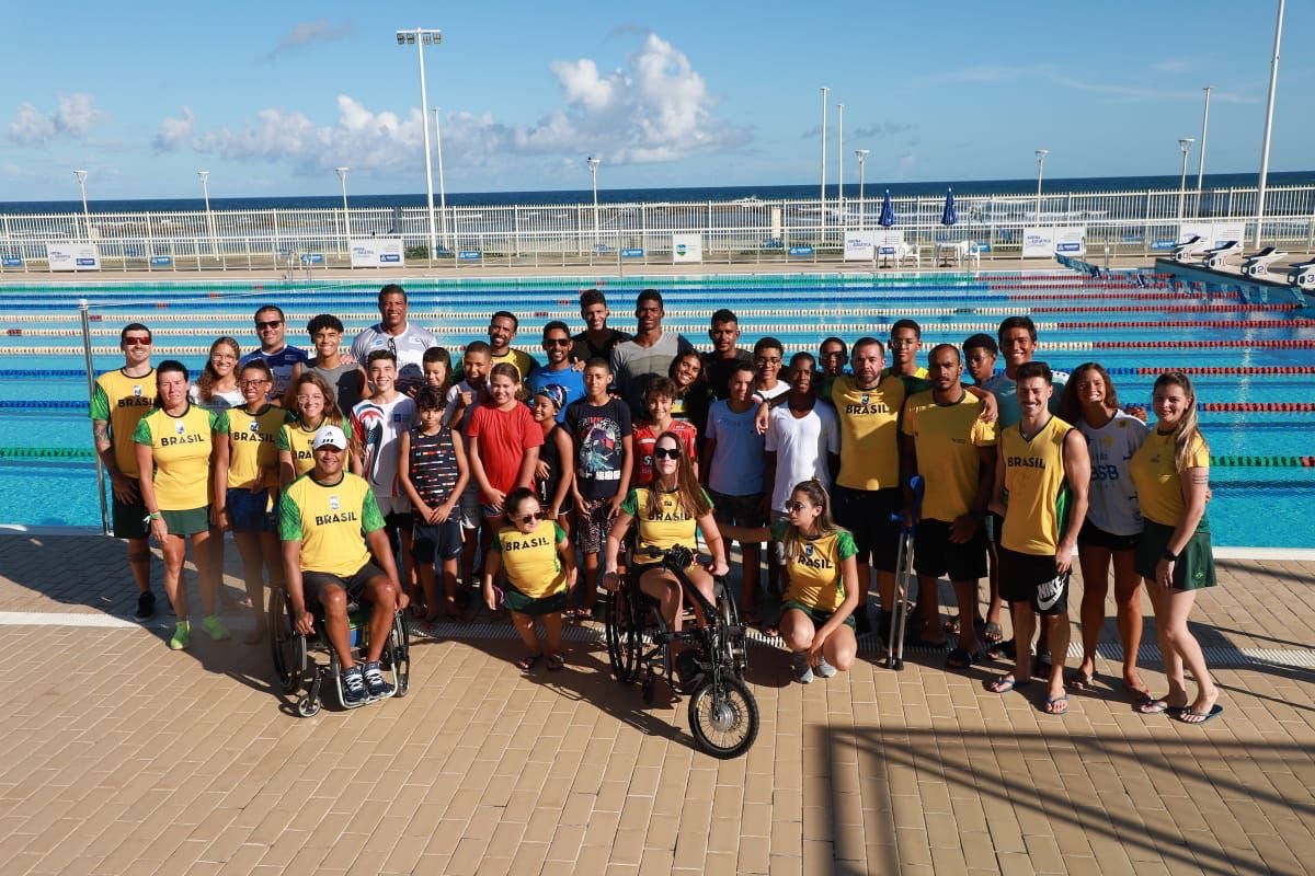 Arena Aquática Salvador recebe equipe de natação do Comitê Paralímpico Brasileiro para Training Camp