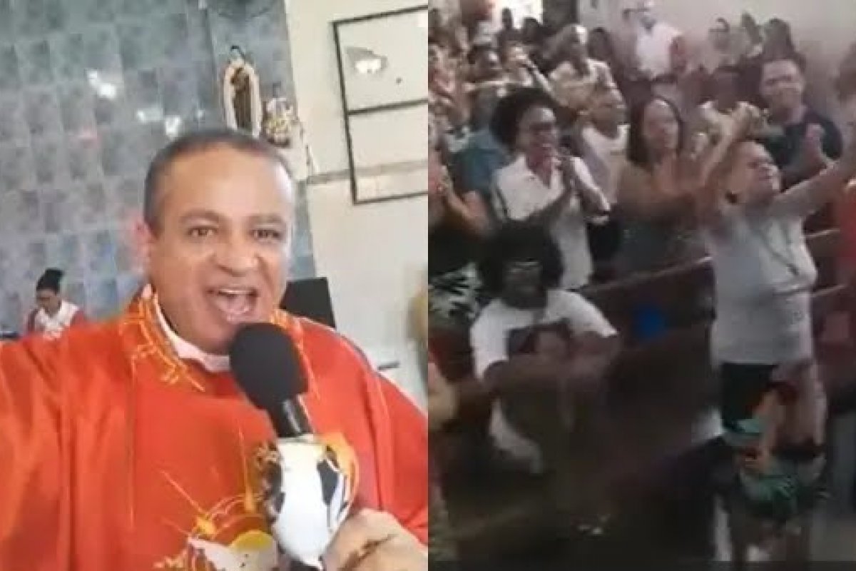 Vai na Fé! Padre canta samba de Xande de Pilares em missa! 