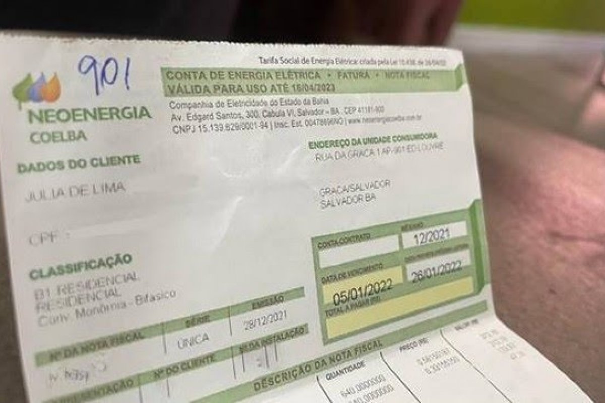Conta de luz vai aumentar 8,18% na Bahia