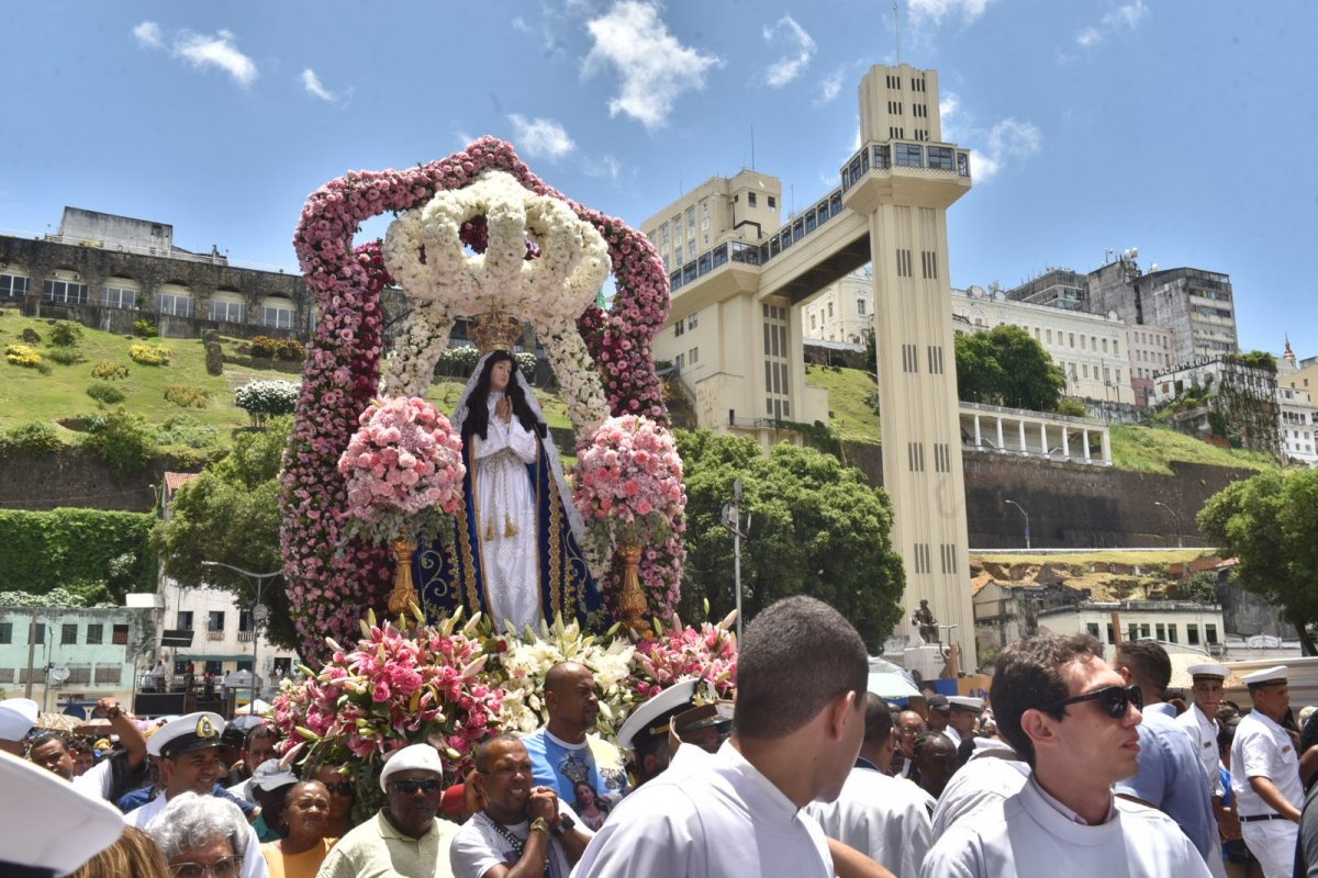 Missas e procissão marcam homenagens a Nossa Senhora da Conceição da Praia