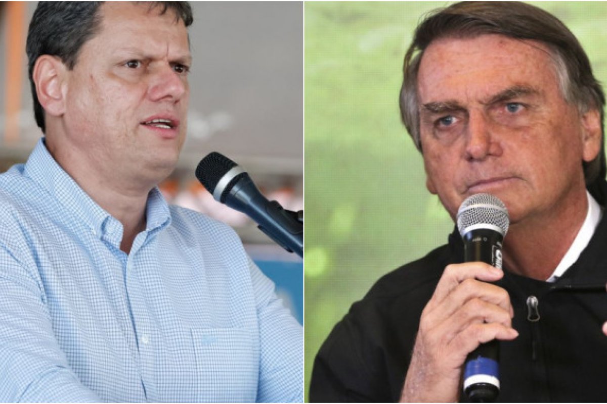 Tarcísio de Freitas diz que não concorreria em eleição contra Bolsonaro