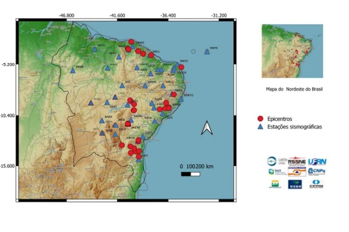 Bahia é o estado do Nordeste com maior número de abalos sísmicos em abril