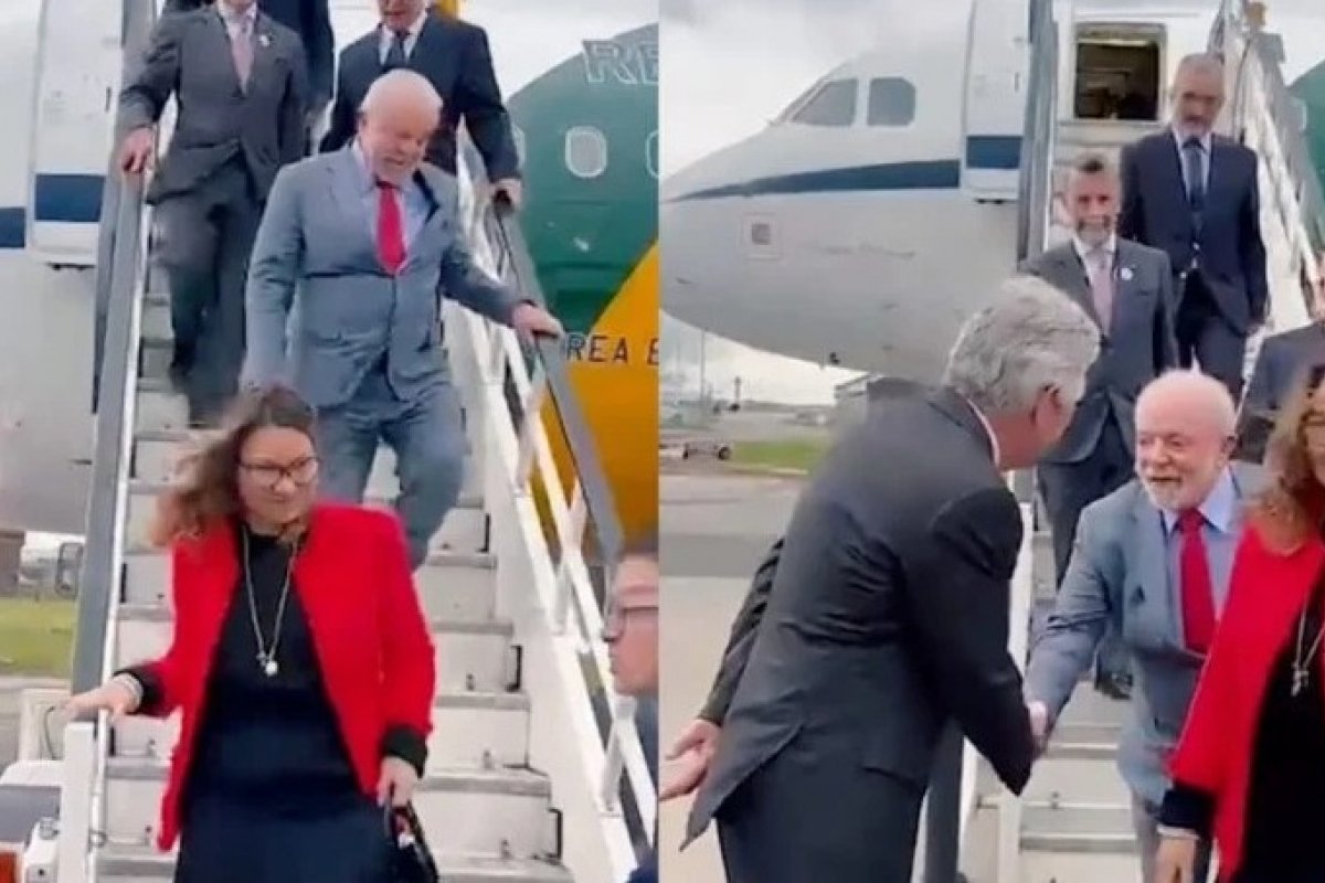 Vídeo: Lula desembarca na Inglaterra para participar de cerimônia de coroação do rei Charles III