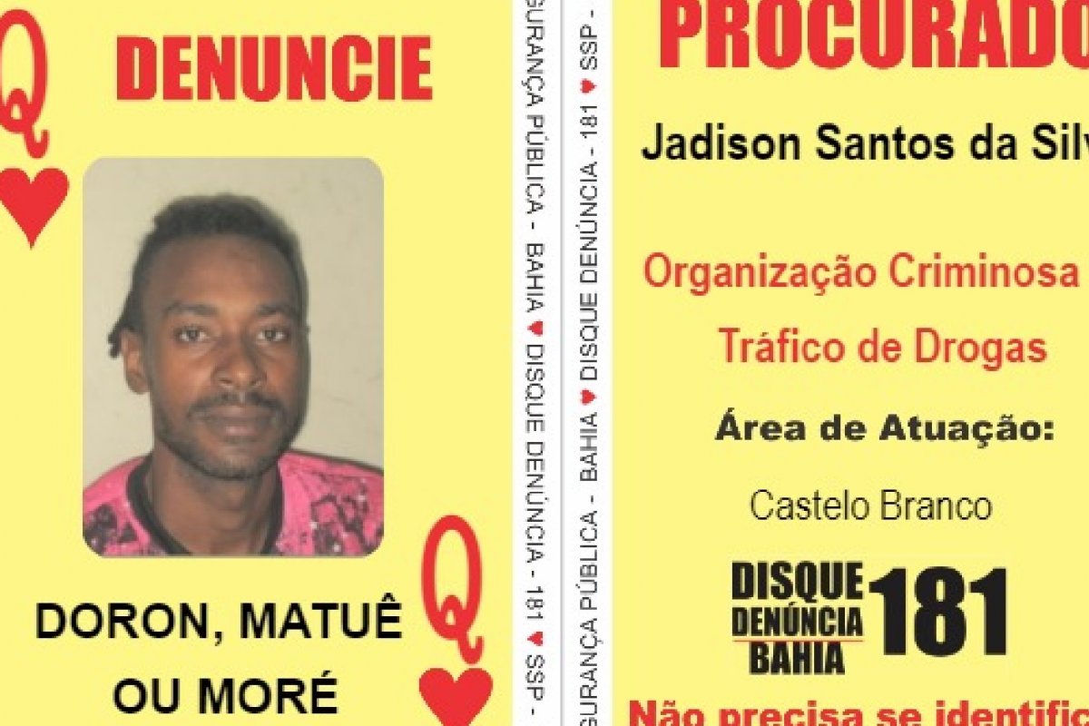Líder de organização criminosa em Castelo Branco é inserido no Baralho do Crime da SSP