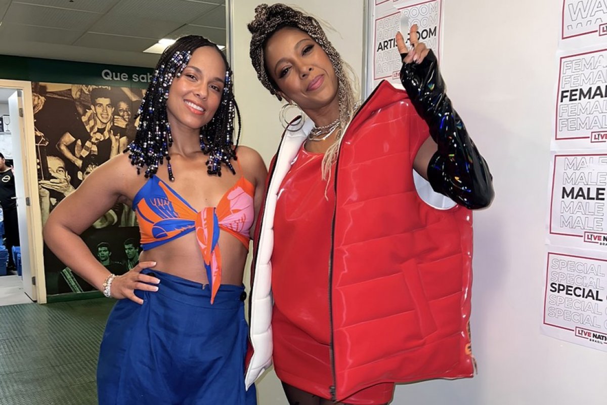 Negra Li encontra a cantora Alicia Keys!