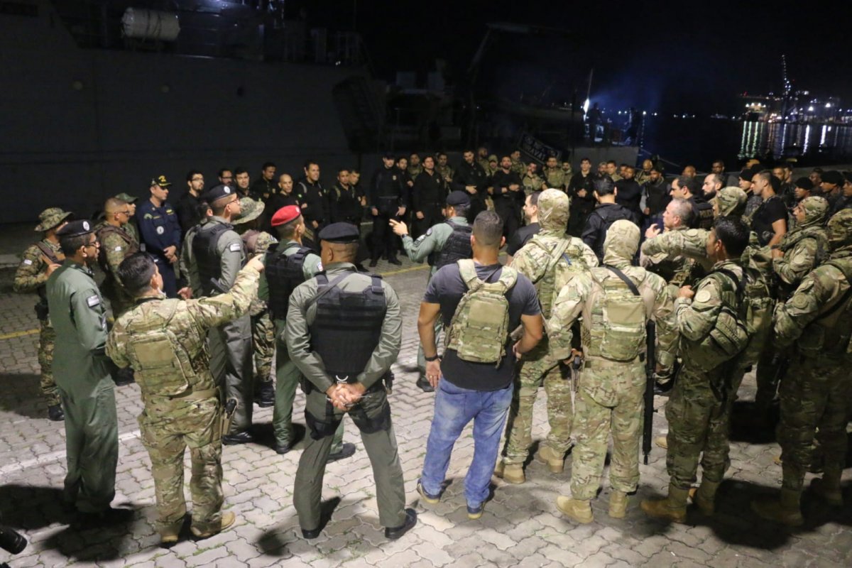 PF, SSP e Marinha se juntam para combater facção envolvida em explosões de banco, tráfico de drogas e homicídios