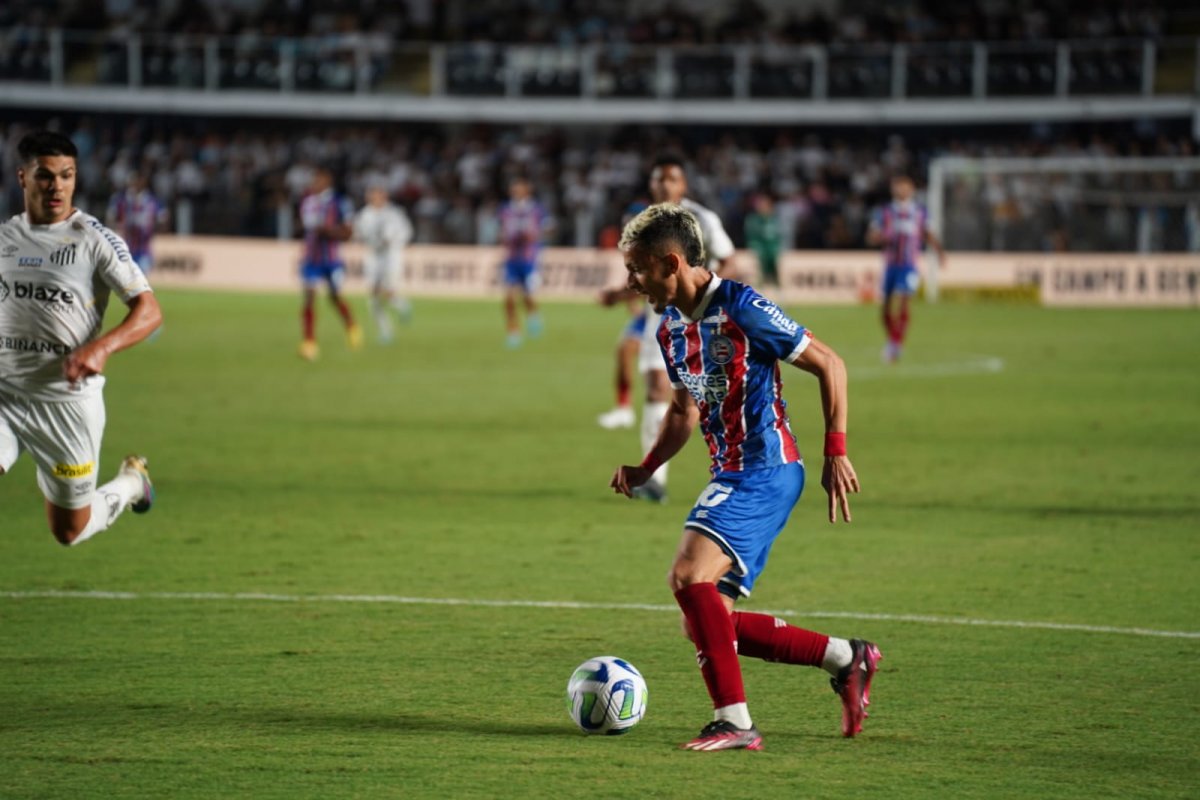 Bahia joga melhor, mas não sai do 0 a 0 com Santos pela Copa do Brasil