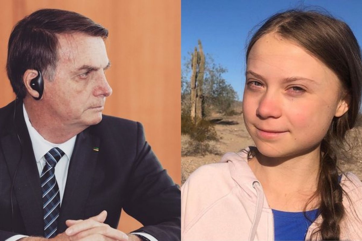 Bolsonaro chama Greta Thunberg de pirralha e declaração é ironizada pela garota