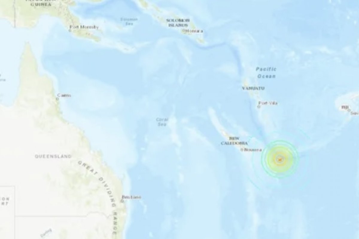 Terremoto de magnitude 7,7 é registrado no sul do Oceano Pacífico