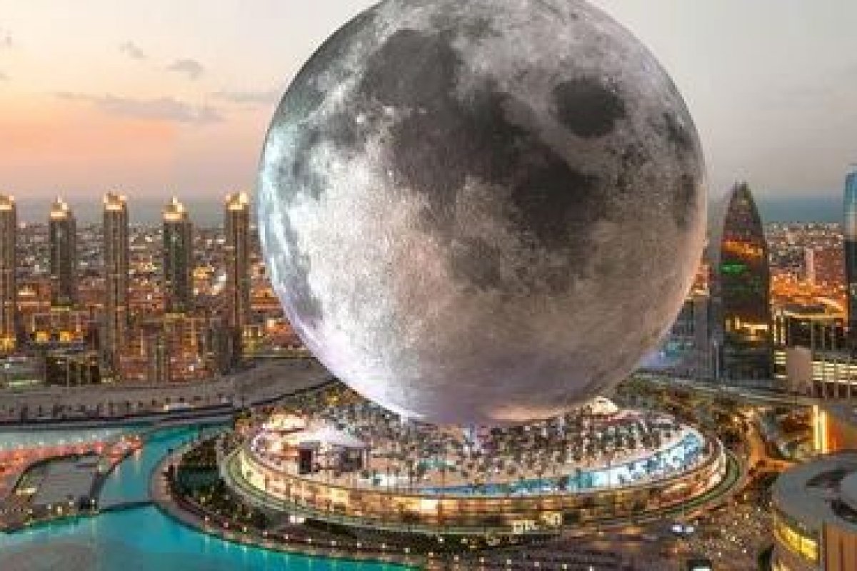 Resort de Luxo com Lua Gigante pretende encantar eisitantes em Dubai